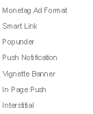 Text Box: Monetag Ad Format
Smart Link
Popunder
Push Notification
Vignette Banner
In Page Push
Interstitial