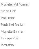 Text Box: Monetag Ad Format
Smart Link
Popunder
Push Notification
Vignette Banner
In Page Push
Interstitial